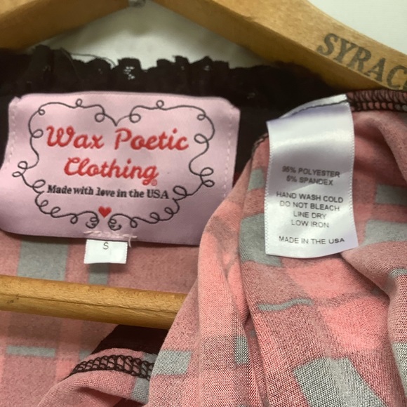 Wax Poetic Clothing Mini Light Plaid Dress - Picture 5 of 9